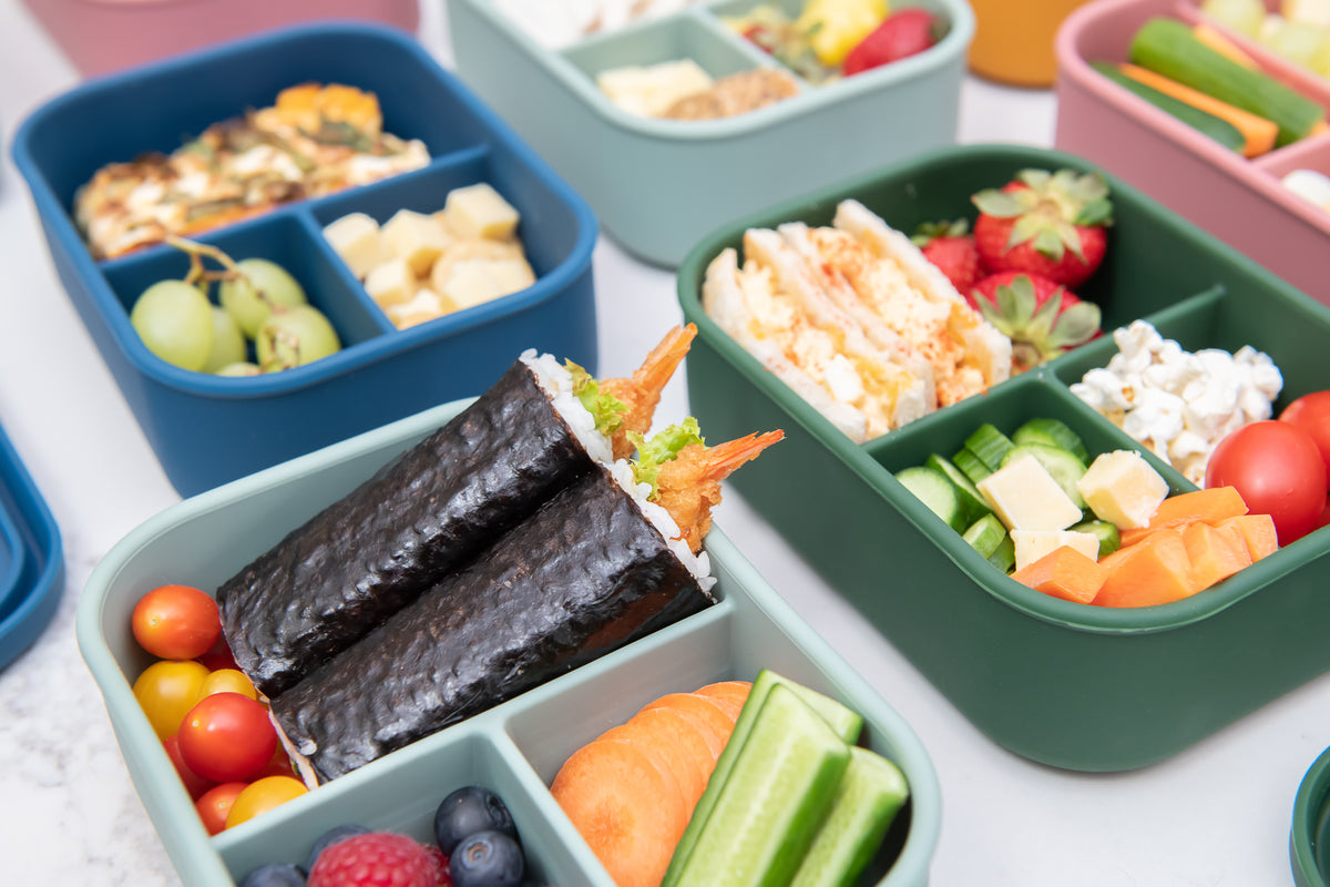 Mapley Mapley's Silicone Bento Boxes: Smashproof and leakproof.