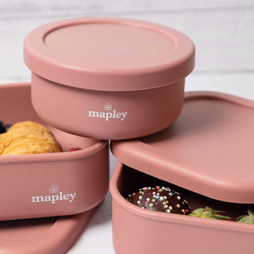Mapley Mapley's Silicone Bento Boxes: Smashproof and leakproof.